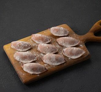 Вареники с картошкой и белыми грибами