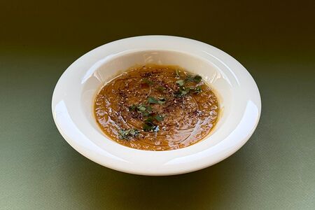 Суп из чечевицы с кедровыми орехами 