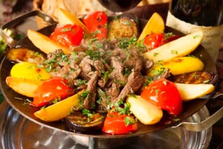 Садж с бараниной