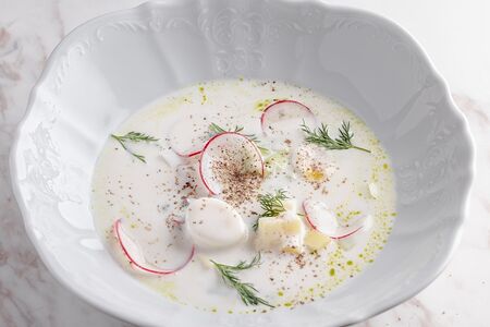 Окрошка на кефире