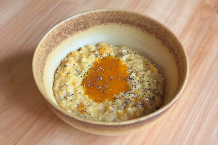 New Пшенная каша с тыквой и облепиховым мусом