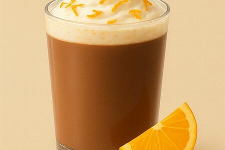 Апельсиновый горячий шоколад