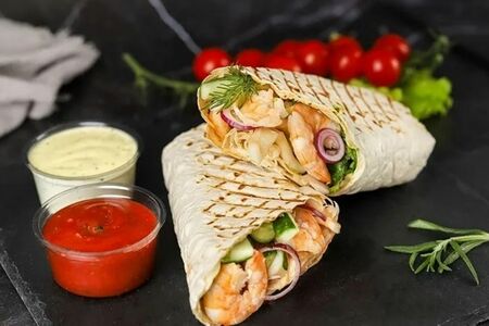 Шаверма с креветками 