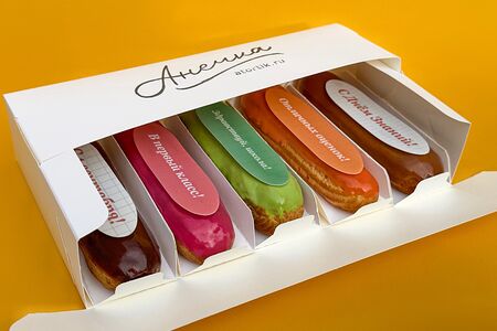 Набор эклеров с кремом маскарпоне 1 сентября 