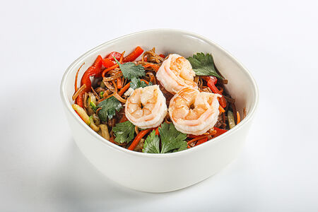 Соба с морепродуктами