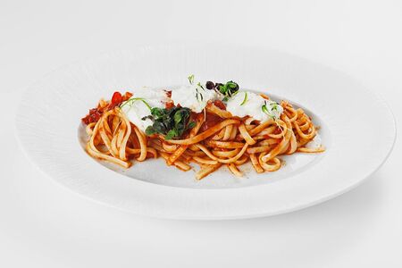 Паста Арабьята со страчателлой