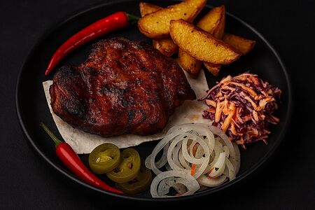 Стейк из cвинoй шеи