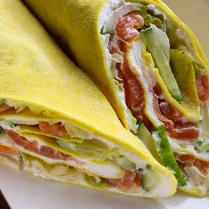 Шаурма с лососем