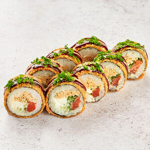 Темпура с копчёной форелью