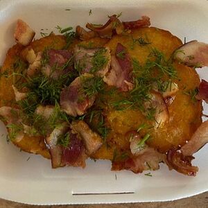 Драники с беконом