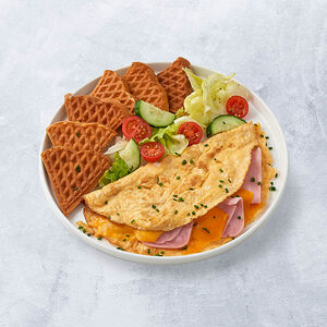 Омлет с ветчиной и сыром