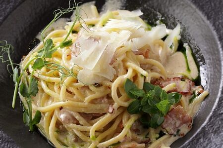 Спагетти Карбонара со сливками