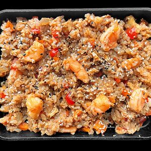 Тяхан с креветками