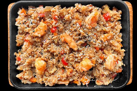 Тяхан с креветками