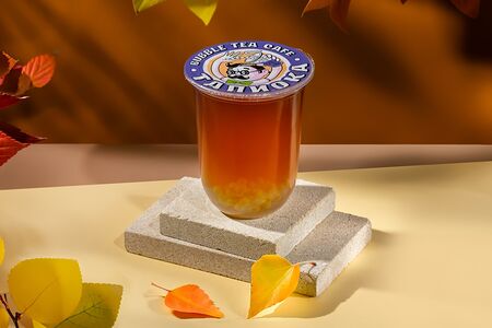 Бабл ти Клюквенный глинтвейн и шарики яблоко 