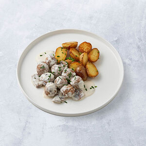 Норвежские фрикадельки в грибном соусе