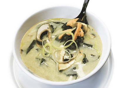 Суп сливочный с лососем