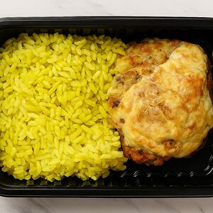 Рыба с овощами и рисом
