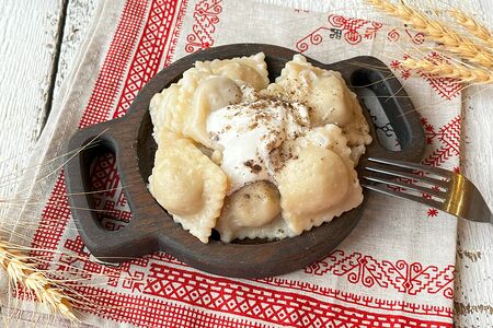 Пельмени классические русские с говядиной и укропом