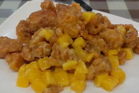 D12 Жареный цыпленок с соусом из манго