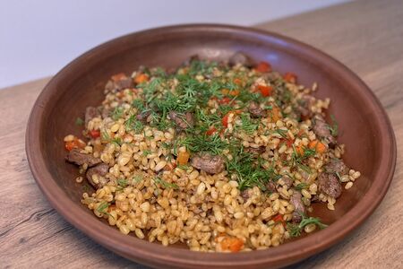 Булгур с телятиной