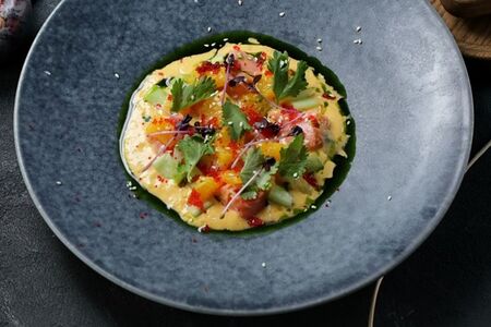 Севиче из форели с манговым тайгером