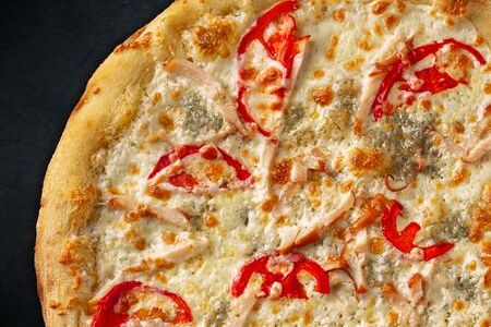 Сырная с цыплёнком 30 см (тонкое тесто)