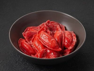 Вареники с малиной и творогом M