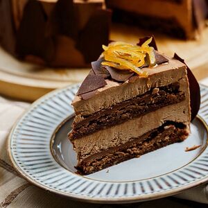 Шоколадно-апельсиновый торт