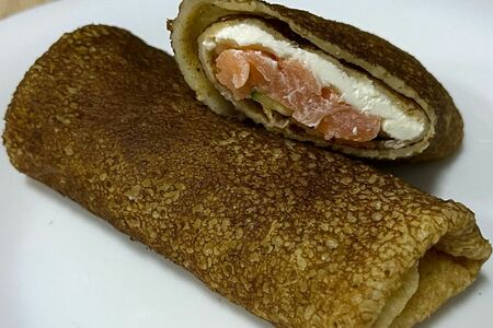 Крепе с лососем