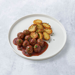 Норвежские фрикадельки в деми гляссе