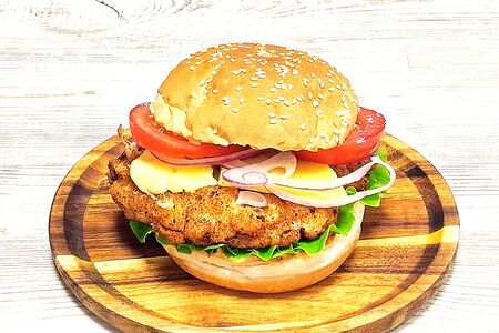 Бургер с Курицей в панировке 