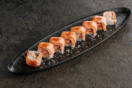 Лосось, карамель, соль