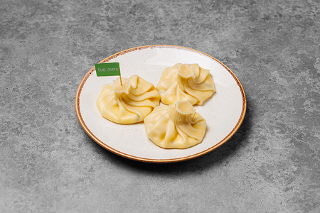 Хинкали с сыром и мятой