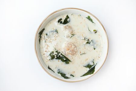 Сливочный суп с креветками