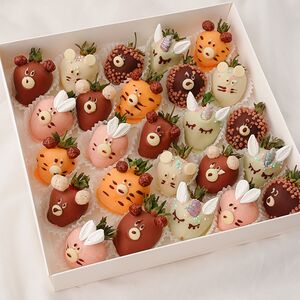 Набор клубники в шоколаде Звери, 16-20 ягод