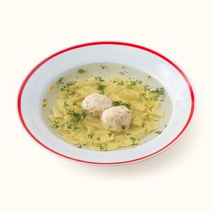 Суп-лапша с куриными фрикадельками