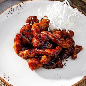 Свинина в сычуаньском карамельном соусе