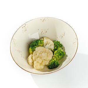 Цветная капуста с брокколи и оливковым маслом