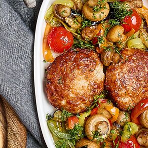 Հնդկահավի կոտլետներ բանջարեղենով