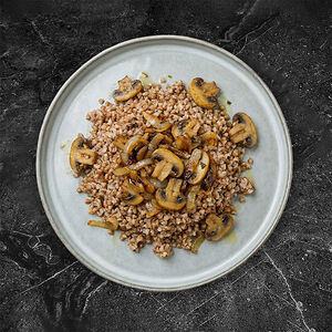 Гречка с жареными грибами