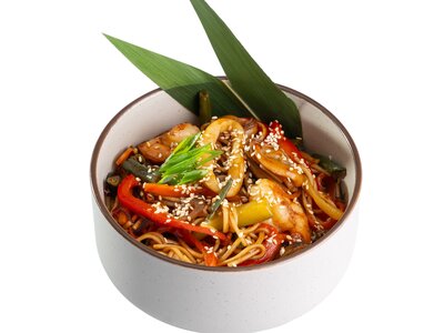 Wok с морепродуктами