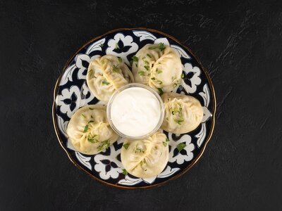Манты на пару с начинкой из баранины L
