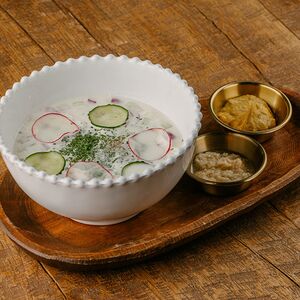 Окрошка с мортаделлой