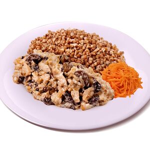 Гречка с жюльеном