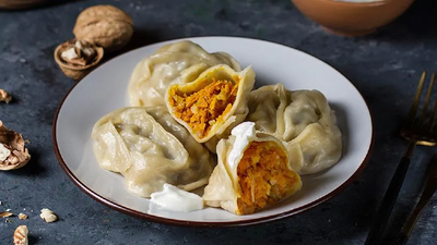 Манты с тыквой