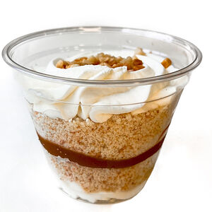 Десерт в стакане Карамельно ореховый 
