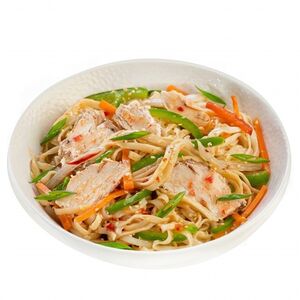 Удон с курицей в соусе терияки