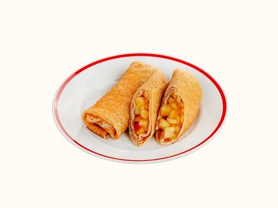 Блины с яблоком и корицей