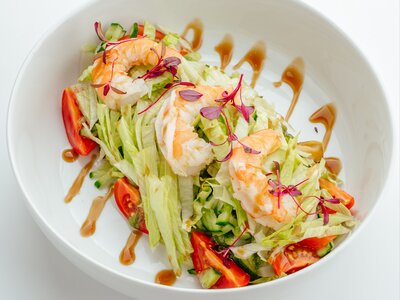 Салат с морепродуктами